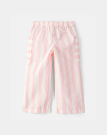 Toddler Girl Striped Pants - Pink/Ivory, 