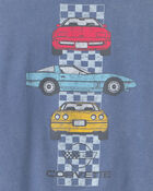 Boys Corvette French Terry Pullover Sweatshirt - Blue, image 4 of 4 slides