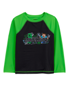 Kid 2-Piece Minecraft&trade; Rashguard & Swim Trunk Set, image 2 of 6 slides
