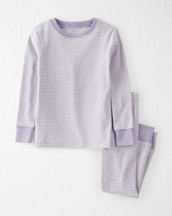 Toddler Girl Striped Organic Cotton Pajamas Set, 