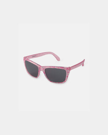 Girls Glitter Sunglasses - Pink, 
