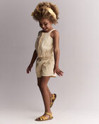 Toddler Girl Gingham Peplum Shorts - Yellow, image 3 of 7 slides