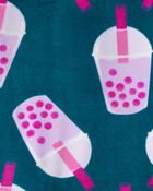 Girls Boba Tea DreamPlush Snug Fit 2-Piece Pajamas, image 2 of 3 slides