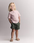 Toddler Henley Tee - Light Pink, image 3 of 6 slides