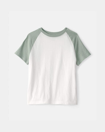 Kids Colorblock T-Shirt - Green/White, 