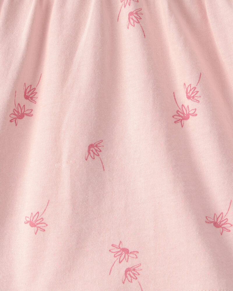 Baby Girl 3-Piece Bodysuit, Tank and Shorts Set - Pink/Ivory, image 2 of 4 slides