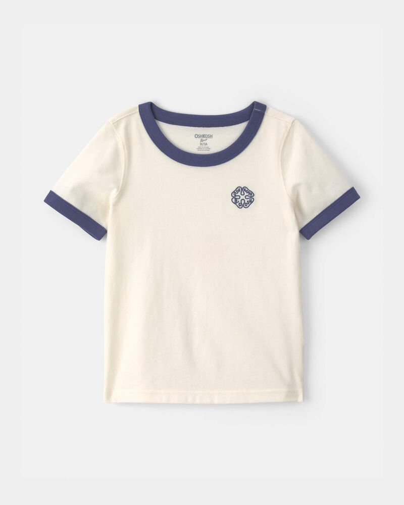 Toddler Boy OshKosh Clover Graphic Tee - Cream, image 1 of 3 slides