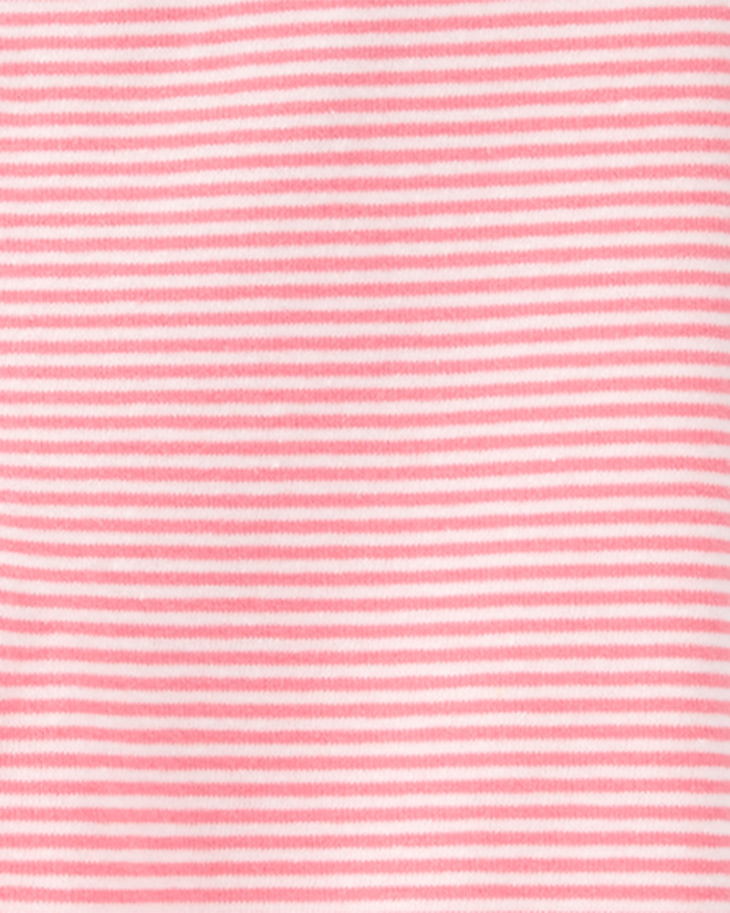 Baby Girl Cotton Striped Stretch Leggings, image 2 of 3 slides