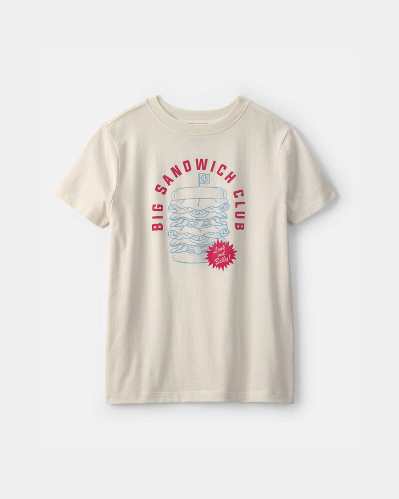 Boys 'Big Sandwich Club' Graphic Tee - Ivory, image 1 of 3 slides
