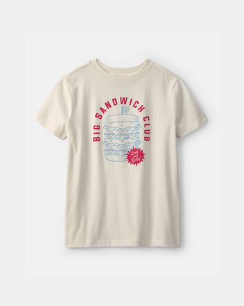 Boys 'Big Sandwich Club' Graphic Tee - Ivory, 