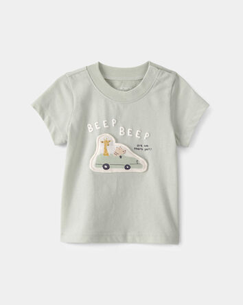 Baby Critter Road Trip Graphic Tee - Green, 