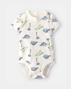 Baby Boy 3-Dinosaur Outfit Set - Grey/White, image 2 of 13 slides