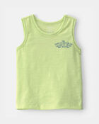 Baby Boy Surfing Crab Tank Top - Green, image 1 of 5 slides