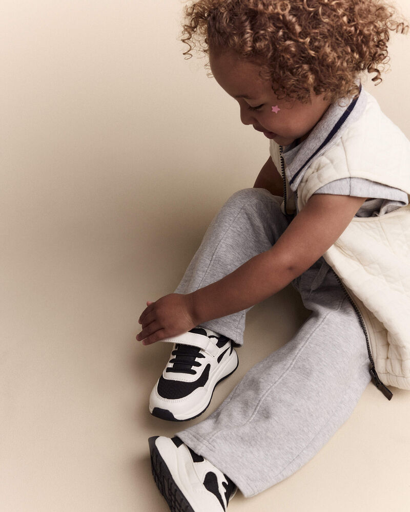 Toddler Girl Linda Wide Leg Pant - Heather Grey, image 6 of 7 slides