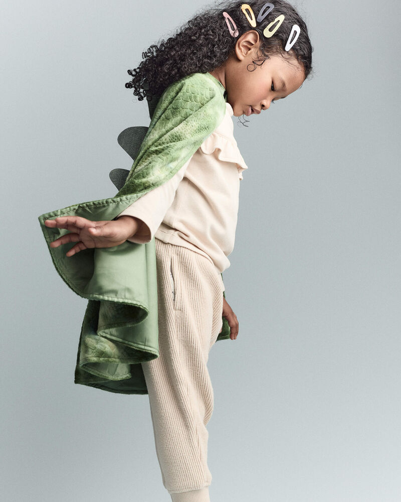 Toddler Believe In Dragons Dress Up Cape - Green, image 5 of 10 slides