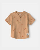 Baby Boy Sun Henley Top - Yellow, image 1 of 3 slides