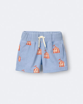 Toddler City Park&trade; Short in Big Top Print - Blue, 