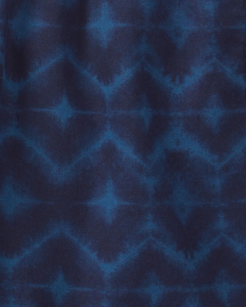 Boys Shibori Twill Cargo Shorts - Blue, image 3 of 4 slides