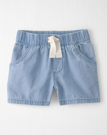 Toddler Organic Cotton Chambray Shorts, 