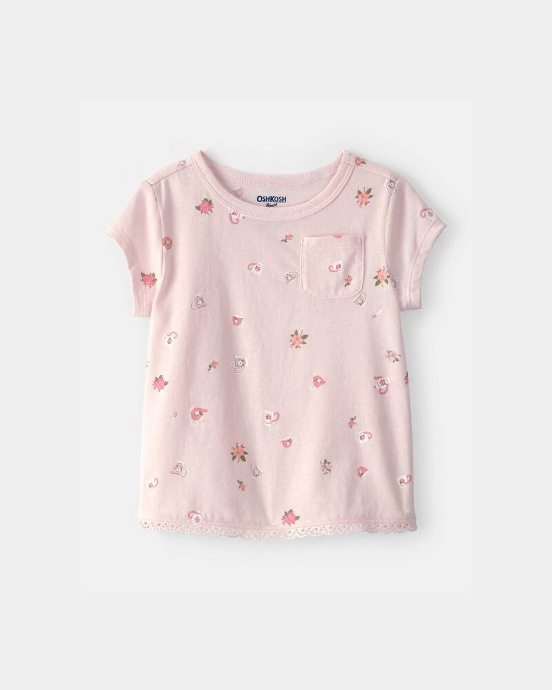 Baby Girl Floral Top - Pink, image 1 of 4 slides