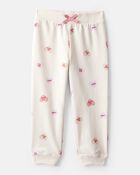 Toddler Girl Candy Heart French Terry Pullover & Pant Set - Cream, image 2 of 4 slides