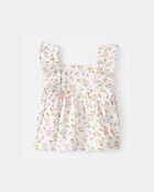 Baby Girl 3-Piece Floral Outfit Set - White/Green, image 9 of 11 slides