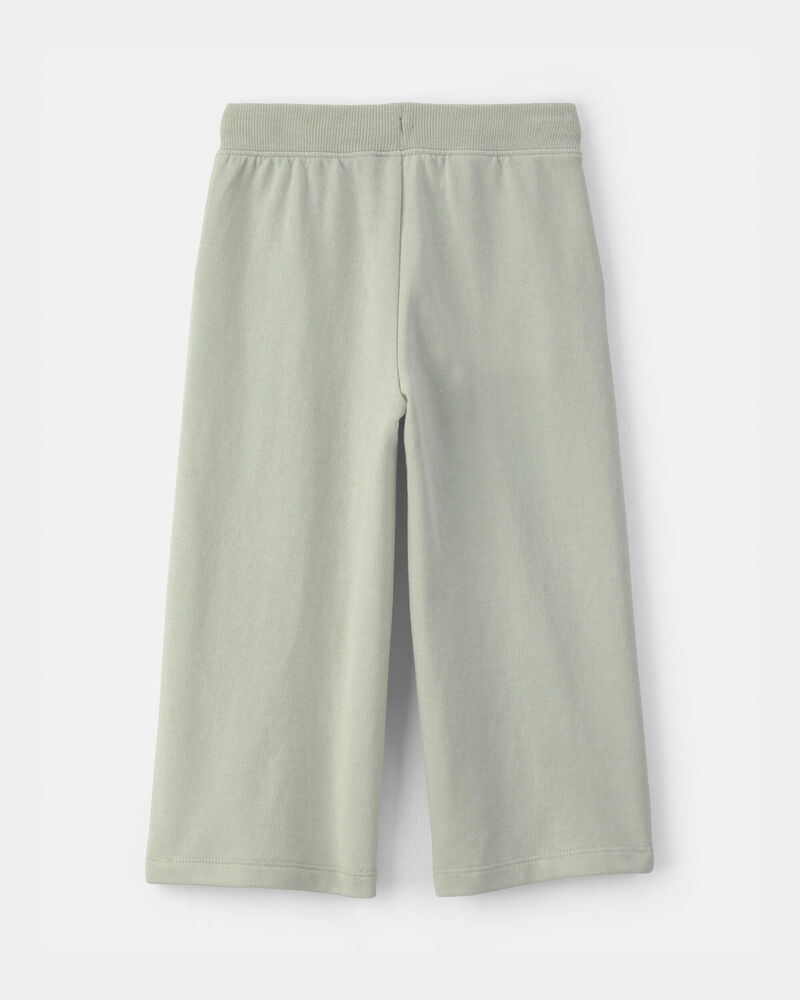 Toddler Girl French Terry Drawstring Pants - Green, image 2 of 4 slides