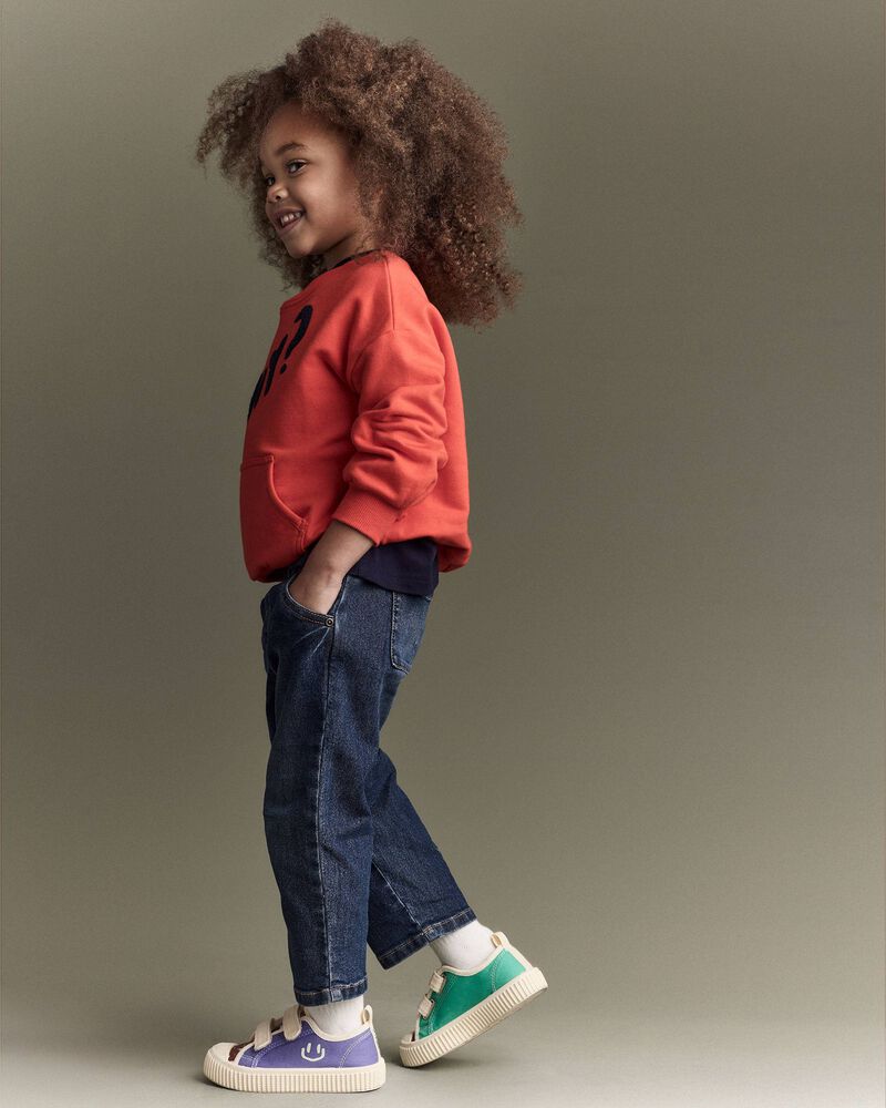 Toddler Barrel Pant in Denim - Blue, image 4 of 8 slides
