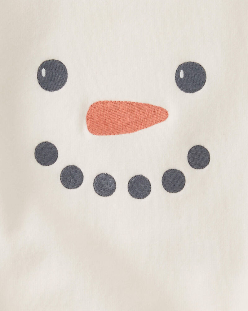 Baby Snowman Bubble Bodysuit Made with Organic Cotton, image 3 of 4 slides