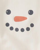 Baby Snowman Bubble Bodysuit Made with Organic Cotton, image 3 of 4 slides