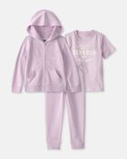 Baby Girl 3-Piece OshKosh Logo Layering Set - Purple, image 1 of 10 slides