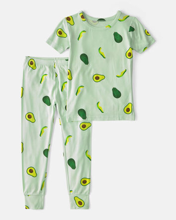 Toddler Avocado PurelySoft 2-Piece Pajama Set - Green, 