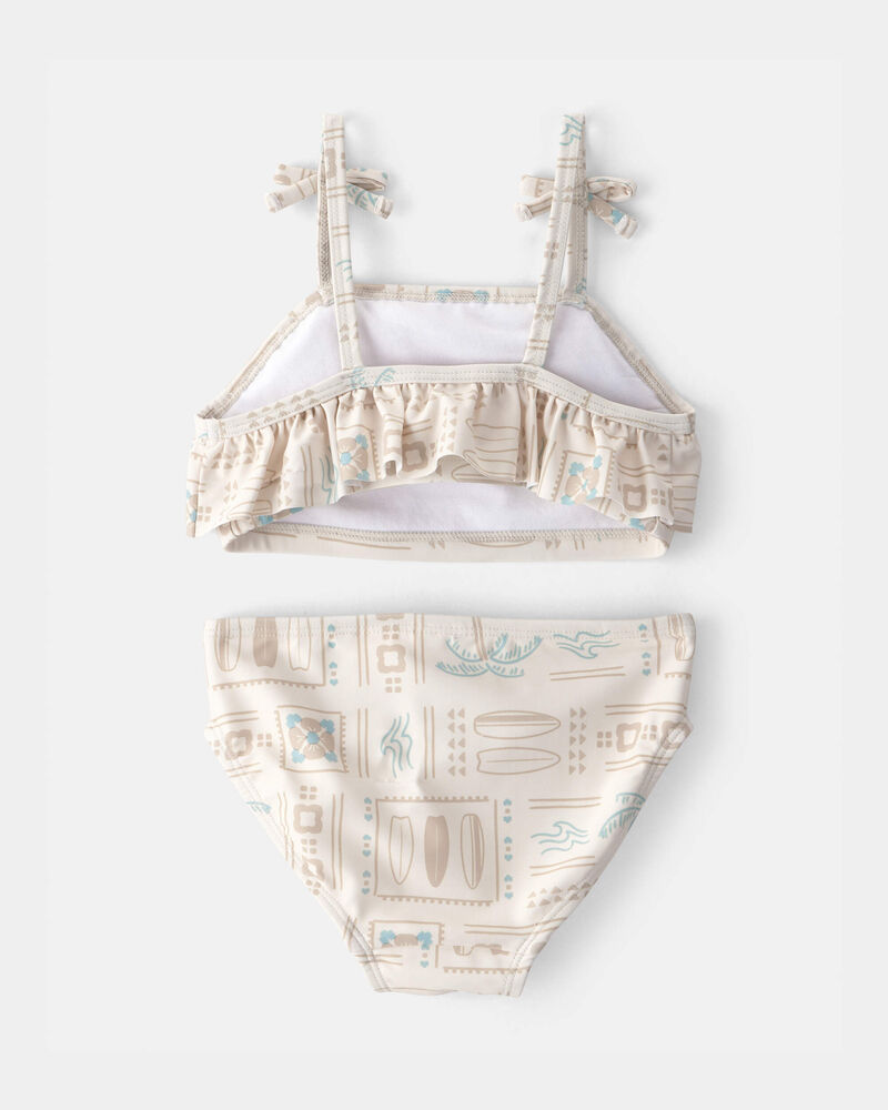 Toddler Girl 2-Piece Surf Bikini Set - Cream, image 2 of 4 slides