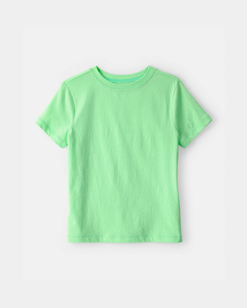 Kids Solid T-Shirt - Green, image 1 of 3 slides