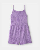 Girls Popsicle Romper - Purple, image 1 of 3 slides