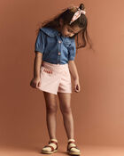 Toddler Girl Asymmetrical Skort in Big Top Print - Light Pink, image 3 of 7 slides