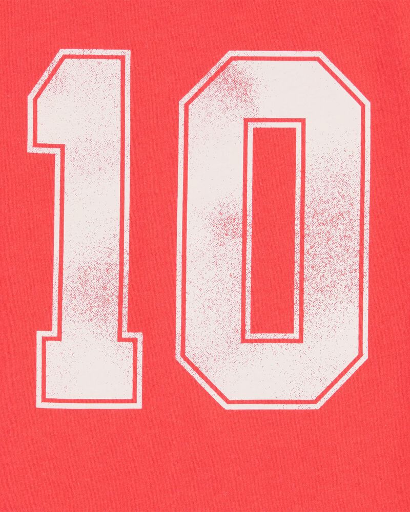 Girls Vintage Sporty Short-Sleeve Graphic Tee - Red, image 2 of 3 slides