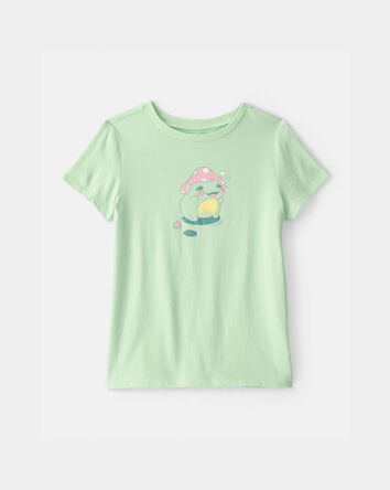 Girls Frog Graphic Tee - Green, 