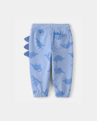 Baby Boy Dinosaur French Terry Joggers - Blue, image 2 of 4 slides