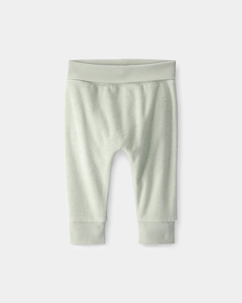 Baby Terry Pants - Green, image 1 of 4 slides