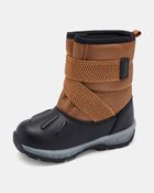 Toddler Boy Light-Up Snow Boot - Brown/Black, image 6 of 6 slides
