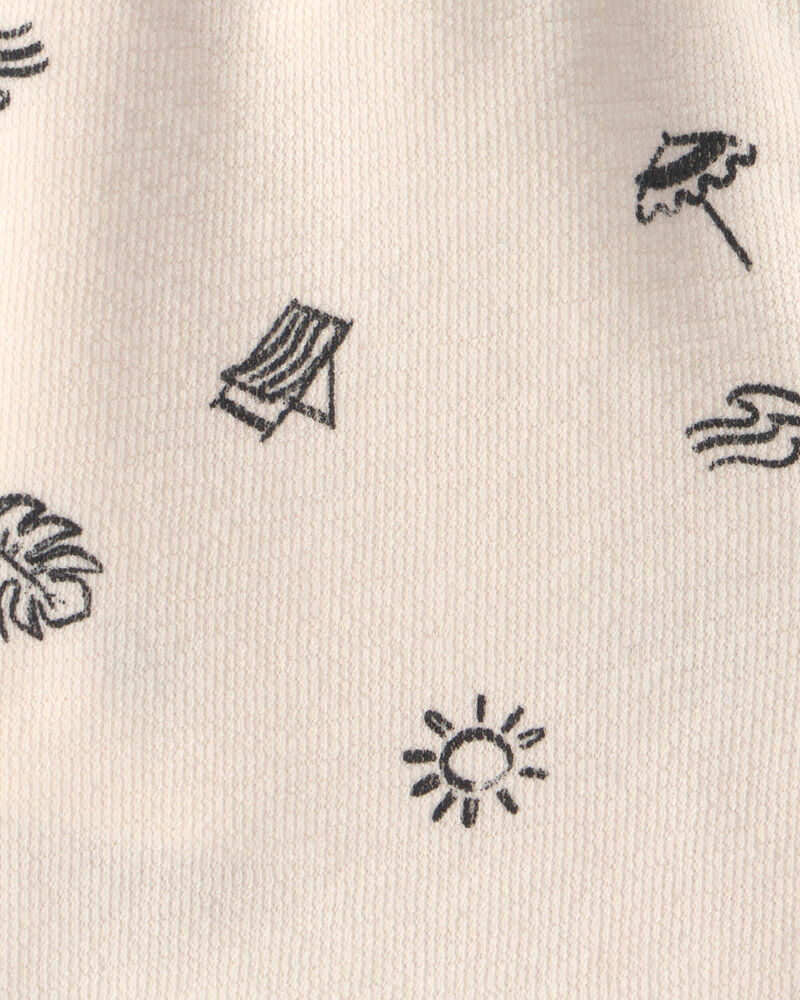 Toddler Boy Beach Shorts - Black/Ivory, image 3 of 4 slides