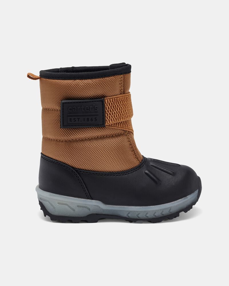 Toddler Boy Light-Up Snow Boot - Brown/Black, image 2 of 6 slides