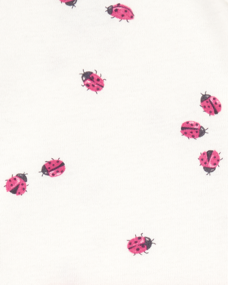 Baby Girl 3-Piece Ladybug Bodysuits & Pant Set - Pink, image 4 of 5 slides