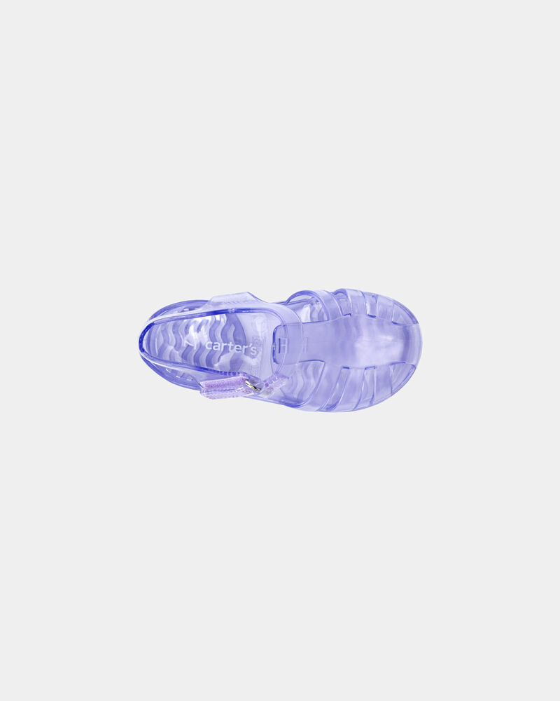 Toddler Girl Clear Sandals - Purple, image 4 of 6 slides