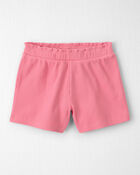 Girls 2-Piece Organic Cotton Waffle Knit Top & Short Set, image 2 of 5 slides