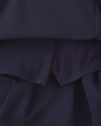 Girls Uniform Ponte Skort - Navy, 