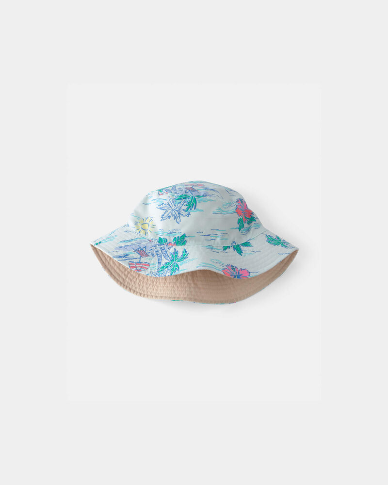 Toddler Tropical Beach Reversible Bucket Swim Hat, image 1 of 4 slides