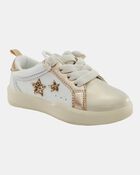 Toddler Metallic Star Sneakers - Gold, image 1 of 7 slides