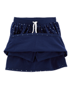 Kid Polka Dot Jersey Skort, image 2 of 4 slides